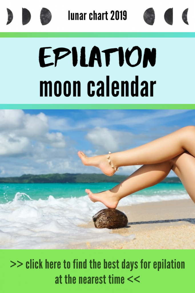 epilation lunar calendar