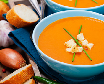 морковный суп с клюквой