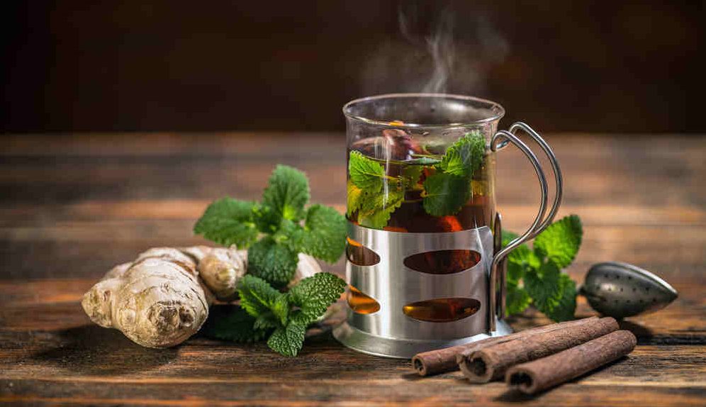 Moon magick herbs in tea