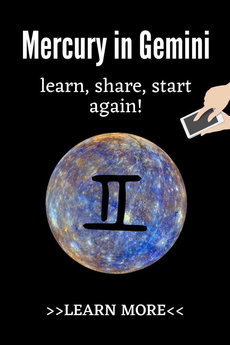 Mercury in Gemini learn, share, start again impact