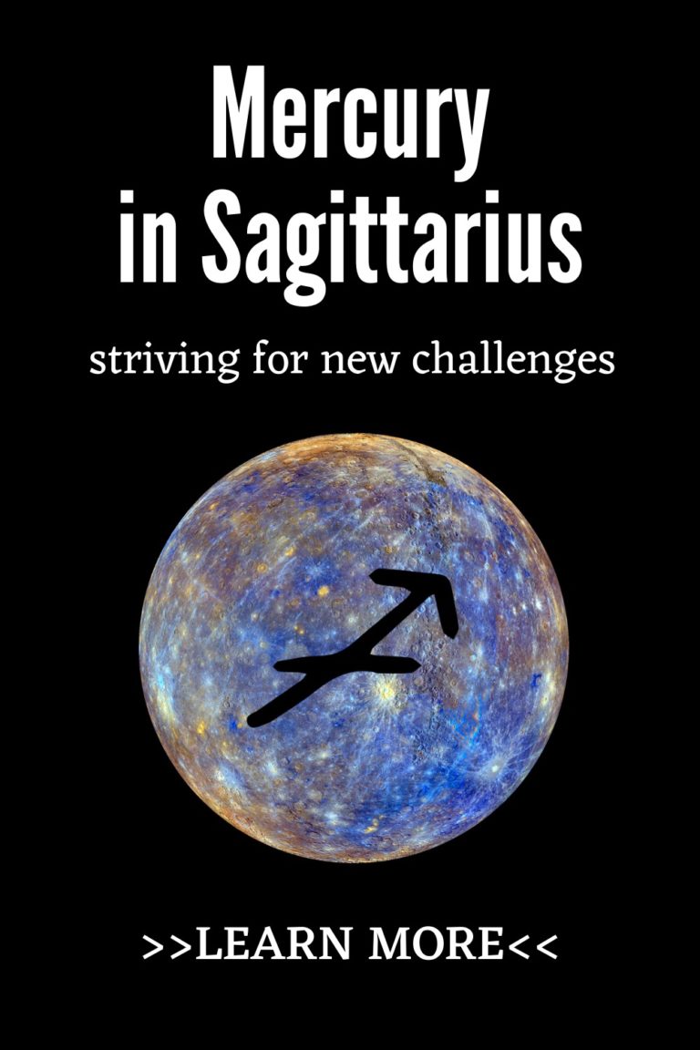 Mercury in Sagittarius striving for new challenges