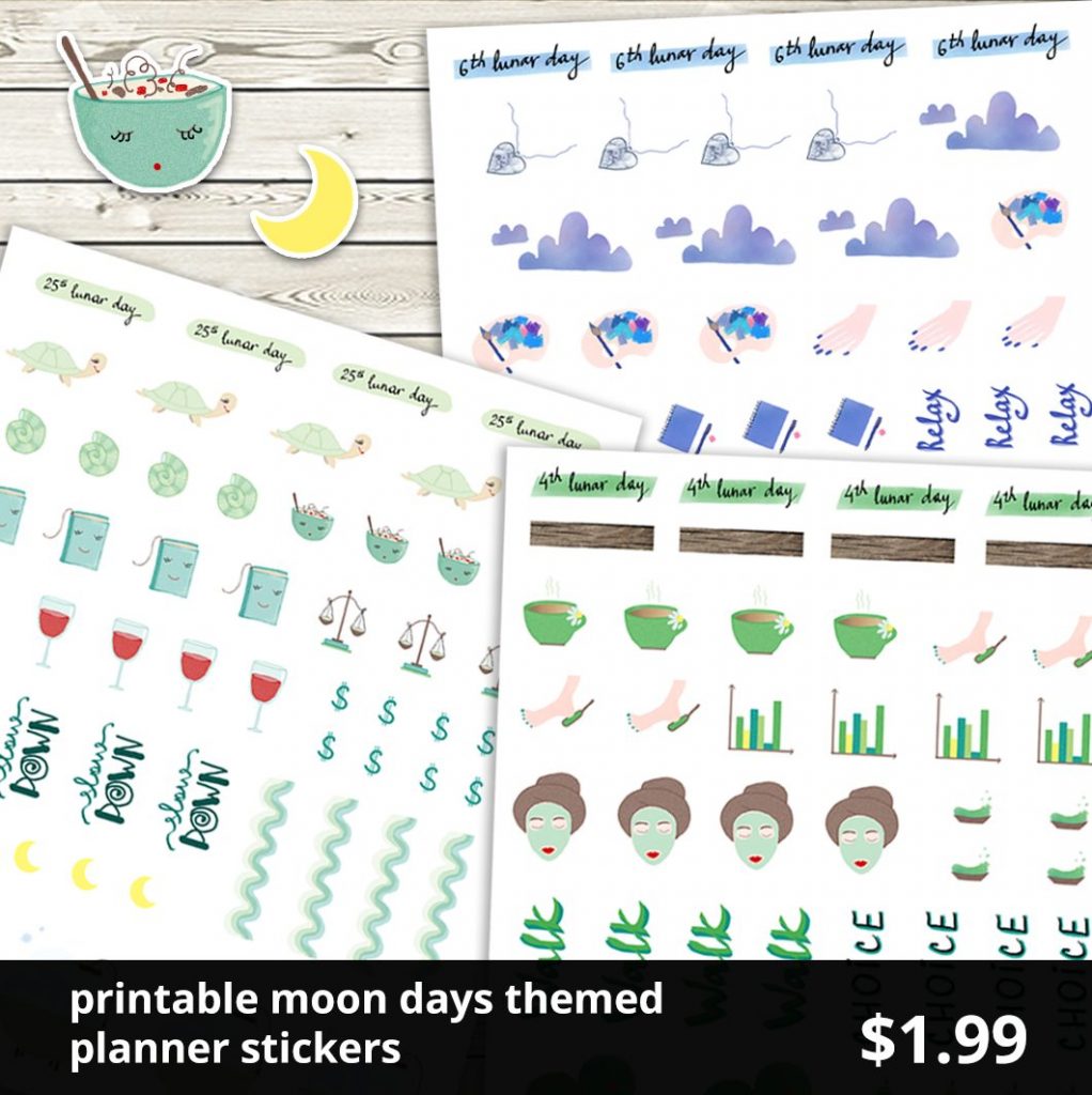 shop planner stickers