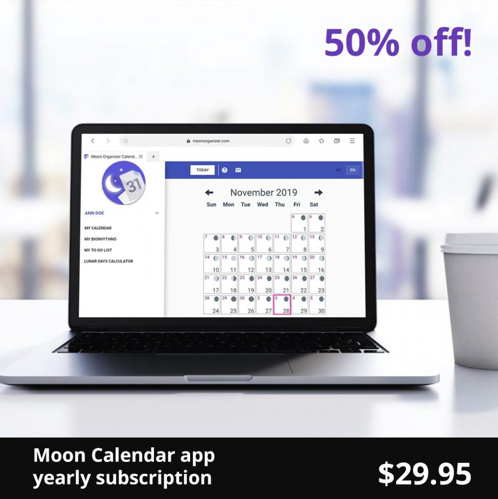 moon calendar app