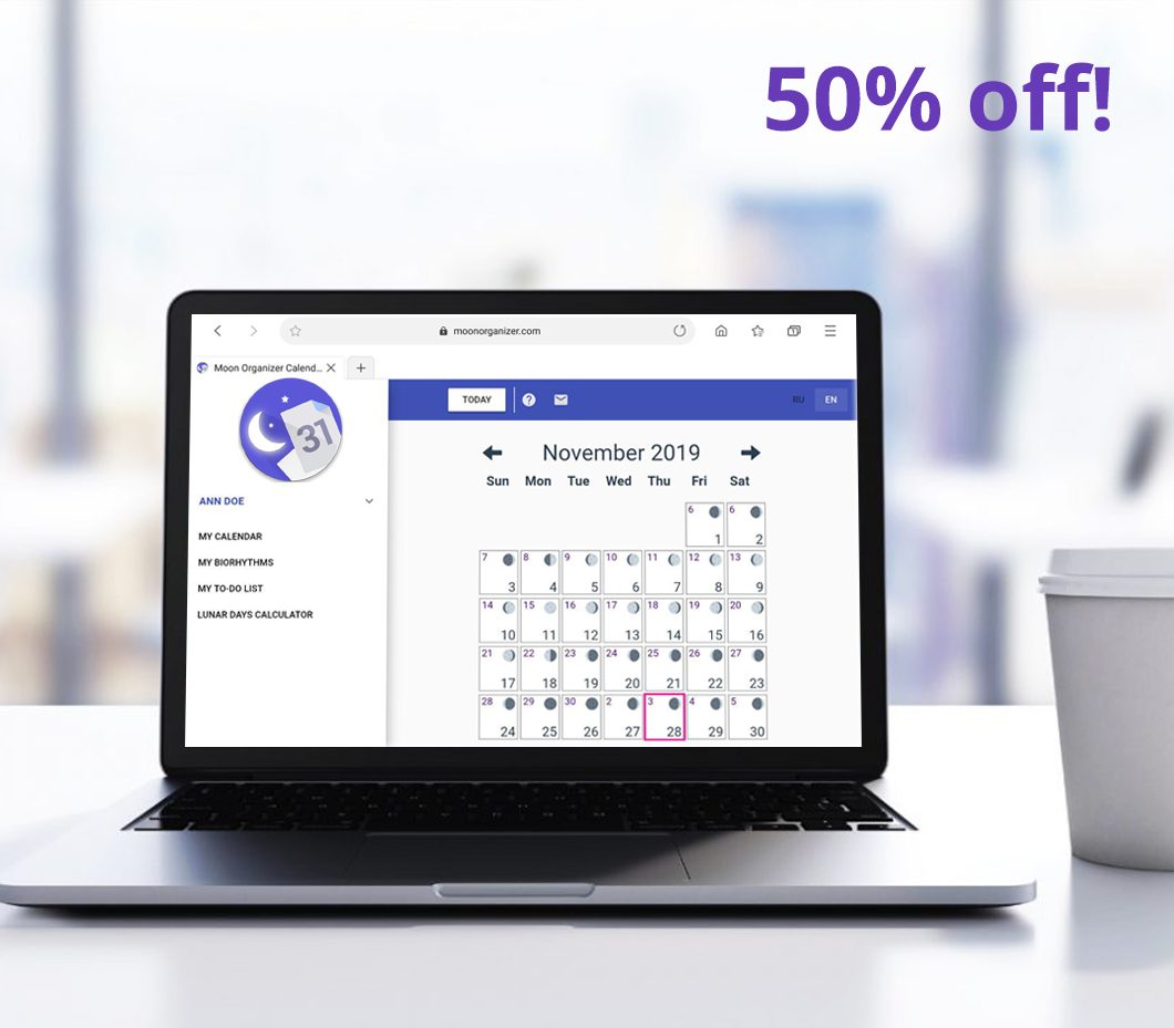 Moon Calendar App Moon Organizer Moon Calendar App Moon Organizer