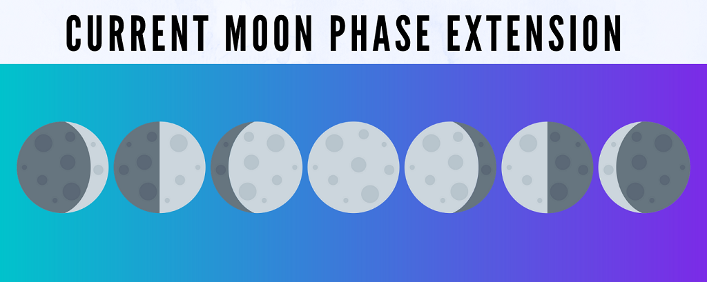 Moon phase chrome extension