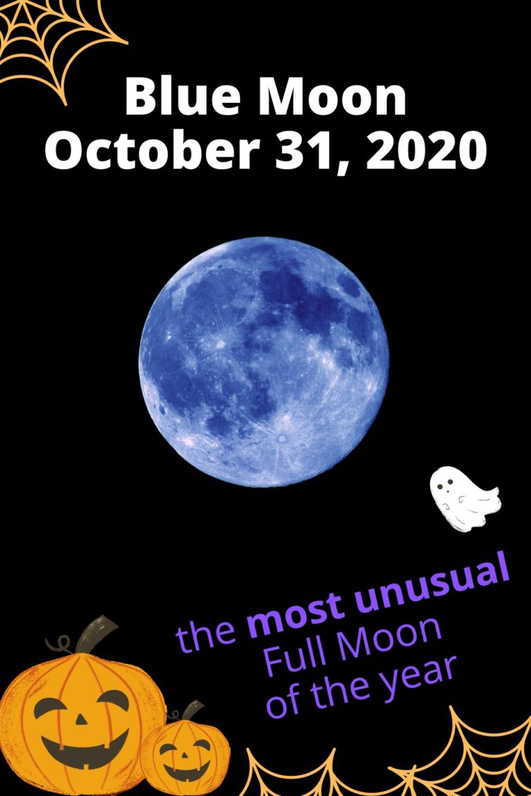 Blue Moon October 31, 2020 the most unusual Full Moon of the year